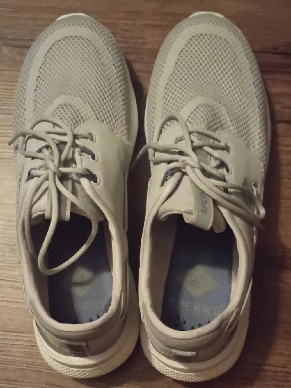 Sperry Men’s Grey Mesh Lace-Up Boat Sneakers